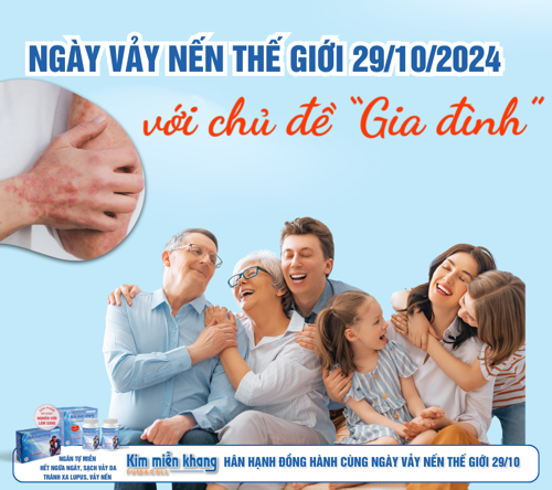 “Gia đình" chủ đề của Ngày Vảy nến Thế giới 29/10/2024